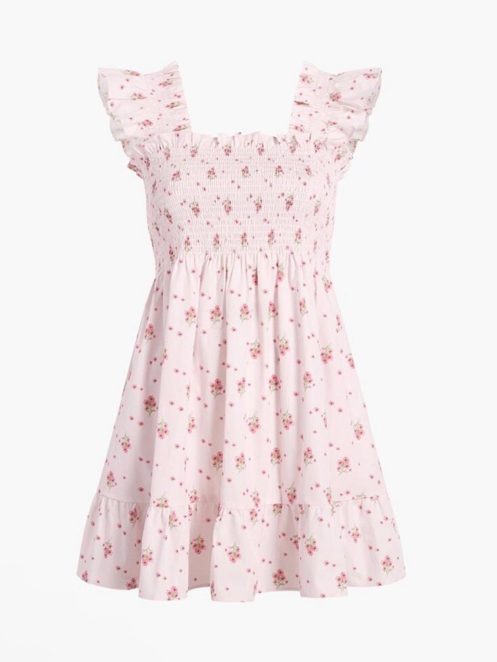 Hill House Home Elizabeth Nap Dress in Pink Ditsy Cotton Size S